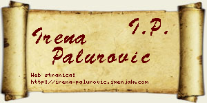 Irena Palurović vizit kartica